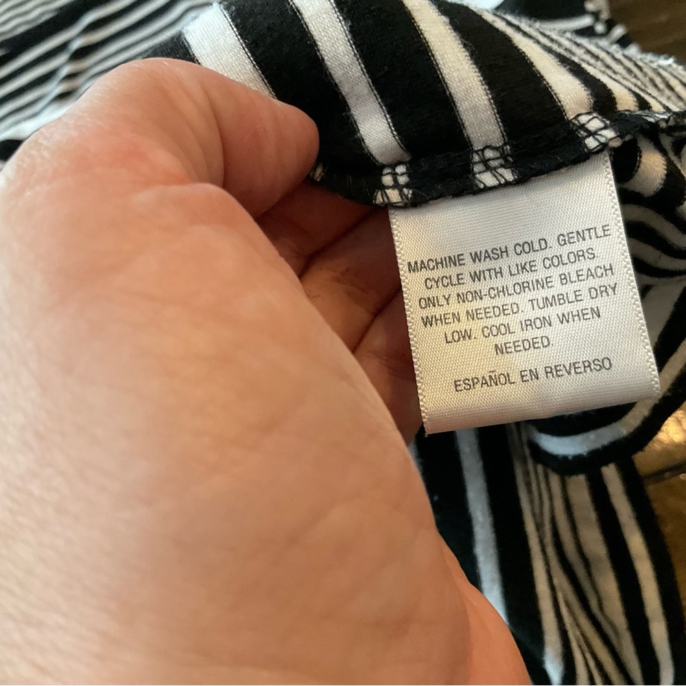 Style & Co. Black and White Striped Maxi Dress - Picture 9 of 9
